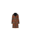 Reversible Check Wool Single Coat Black - BURBERRY - BALAAN 2