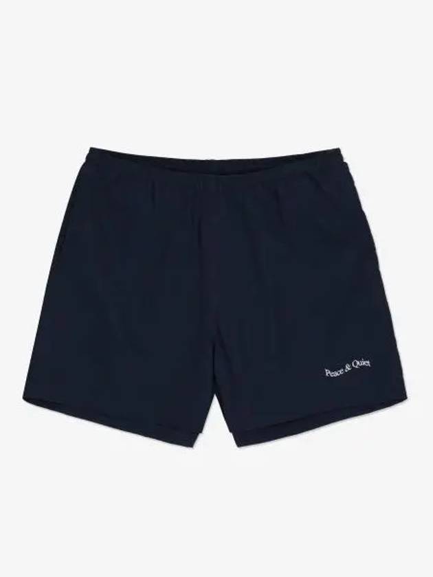 MUSEUM OF PEACE QUIET Wordmark Shorts Pants Navy MOPQSS2319NAVY - MUSEUM OF PEACE & QUIET - BALAAN 1