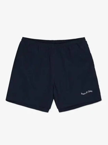 MUSEUM OF PEACE QUIET Wordmark Shorts Pants Navy MOPQSS2319NAVY - MUSEUM OF PEACE & QUIET - BALAAN 1