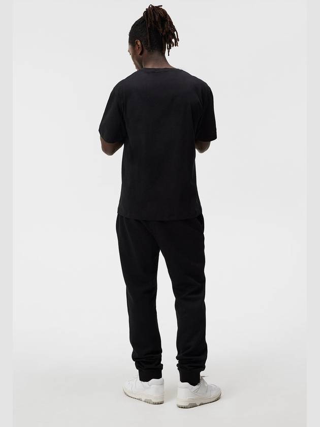 Alpha Logo Print Track Pants Black - J.LINDEBERG - BALAAN 4