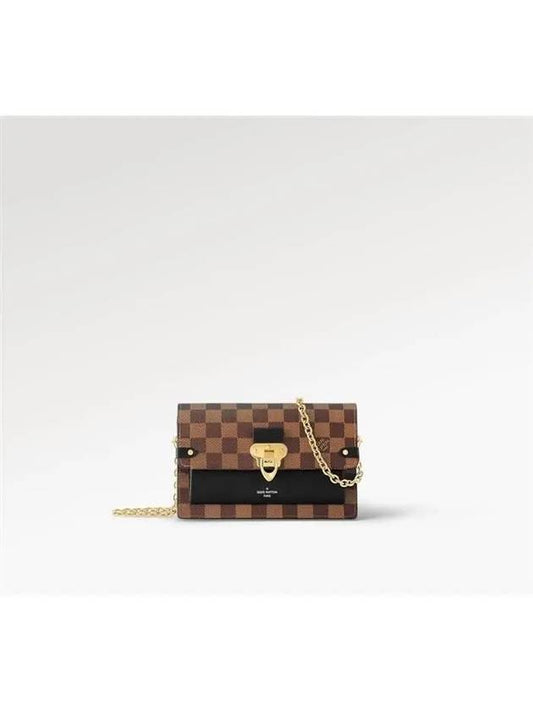 Vavin Chain Damier Ebene Long Wallet Brown - LOUIS VUITTON - BALAAN 2