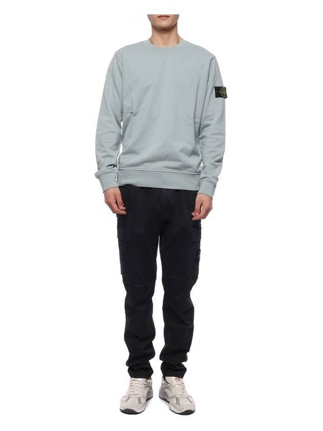 Wappen Patch Crew Neck Sweatshirt Dusty Mint - STONE ISLAND - BALAAN 4