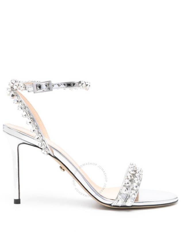 Mach & Mach Crystal Heart Embellished 95Mm Heel Sandal Brand Size 36 US Size 6 - MACH & MACH - BALAAN 1