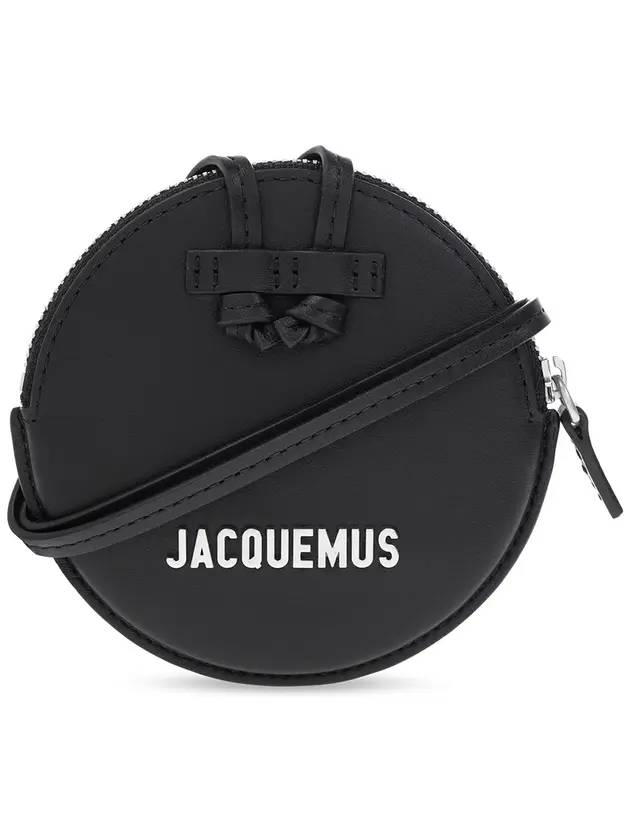 Le Pitchou Circle Neck Coin Purse Black - JACQUEMUS - BALAAN 1