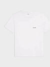 Logo Print Cotton Jersey Loose Short Sleeve T-Shirt White - CELINE - BALAAN 2