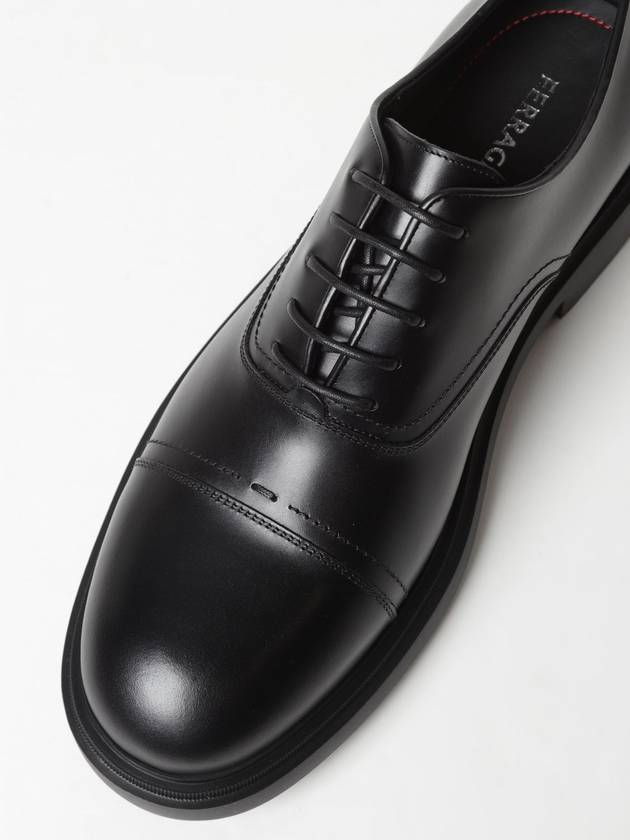 Leather Lace-up Oxford Black - SALVATORE FERRAGAMO - BALAAN 5