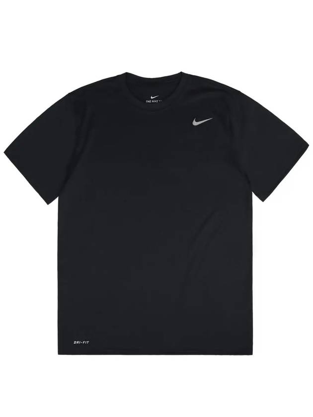 Dri Fit Solid Crew Short Sleeve T-Shirt Black - NIKE - BALAAN 2