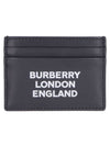 logo print double card wallet - BURBERRY - BALAAN.