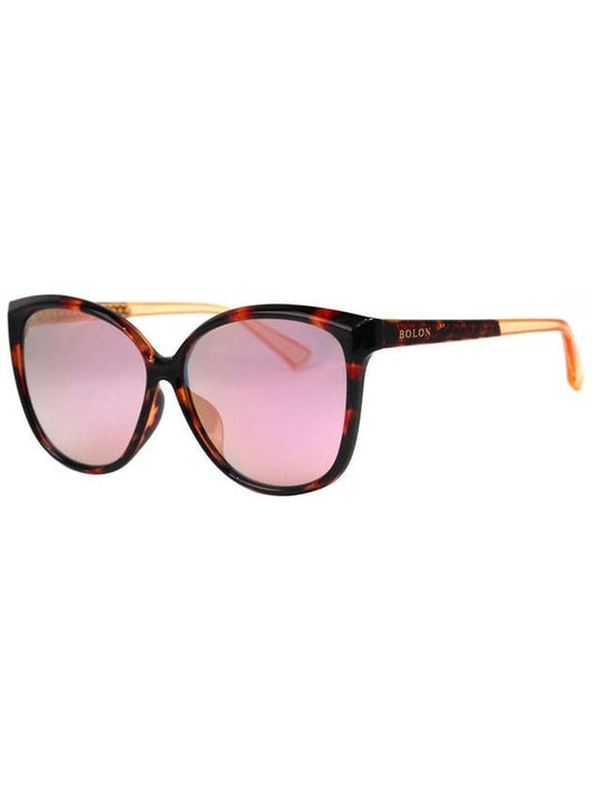 BOL5012 B20 square oversized horn rimmed mirror lens luxury sunglasses - BOLON - BALAAN 1