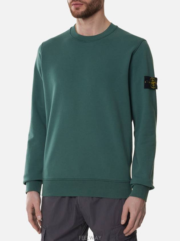 Waffen Patch Sweatshirt Green - STONE ISLAND - BALAAN.