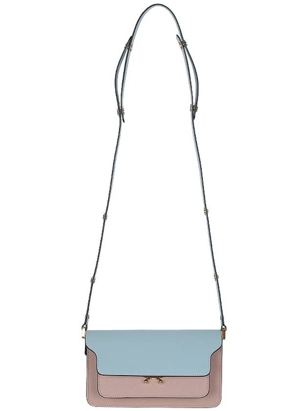 Trunk Color Block Shoulder Bag Blue - MARNI - BALAAN 4