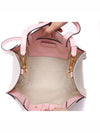 Signature V Logo Bicolor Tote Bag Beige Pink - VALENTINO - BALAAN 7