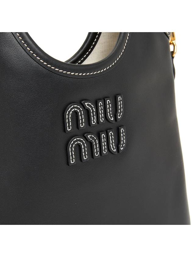 Ivy Leather Tote Bag Black - MIU MIU - BALAAN 8