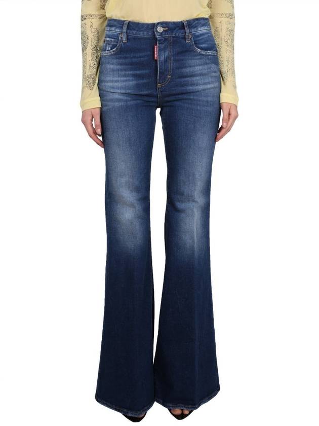 Denim Straight Pants S72LB0615 S30663470 BLUE - DSQUARED2 - BALAAN 2