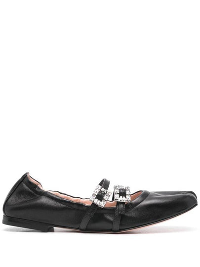 Mary Janes Leather Flat Black - ROGER VIVIER - BALAAN 2