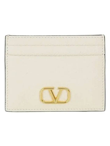 V logo card wallet ivory 5W2P0V32 SNP I16 - VALENTINO - BALAAN 1