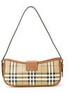 Buckle Strap Check Sling Shoulder Bag Beige - BURBERRY - BALAAN 5