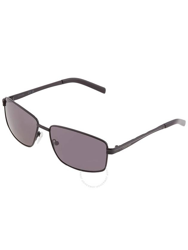 Calvin Klein Grey Rectangular Men's Sunglasses CK22122S 002 60 - CALVIN KLEIN - BALAAN 3