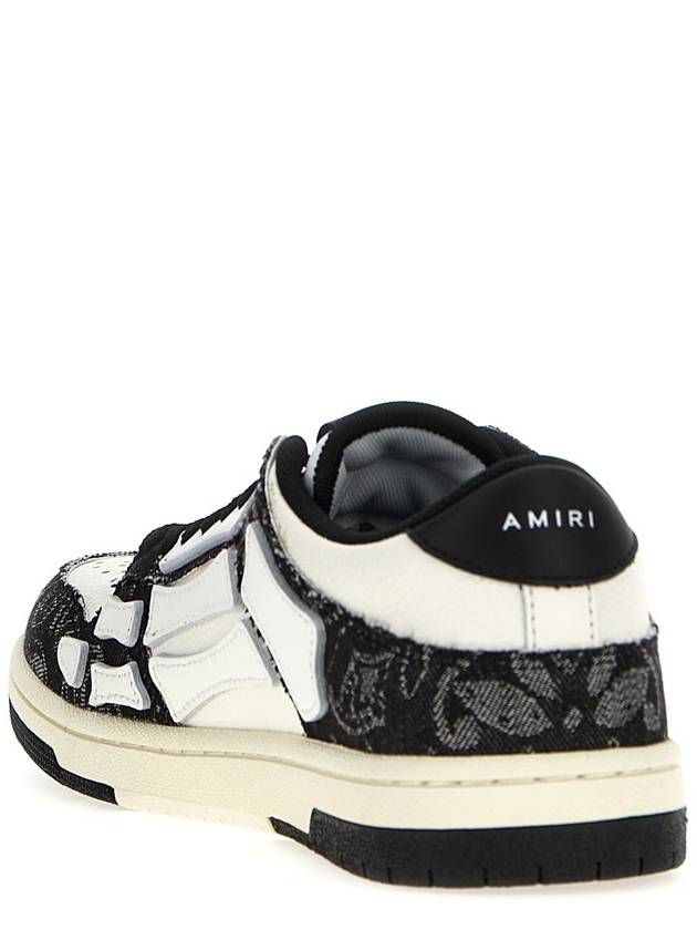 Amiri 'Bandana Denim Skel Top Low' Sneakers - AMIRI - BALAAN 3