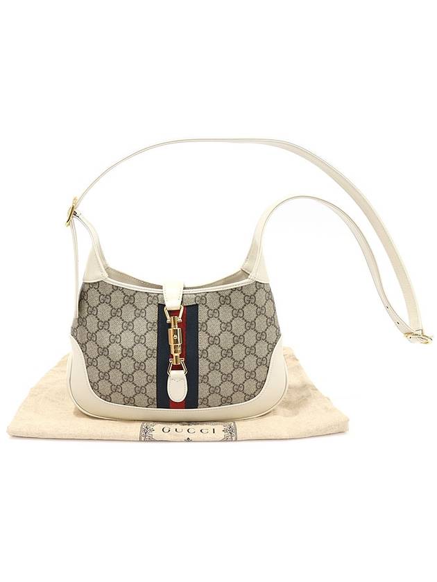 636706 GG Supreme Canvas Gold Plated Jackie 1961 Small Shoulder Bag - GUCCI - BALAAN 2