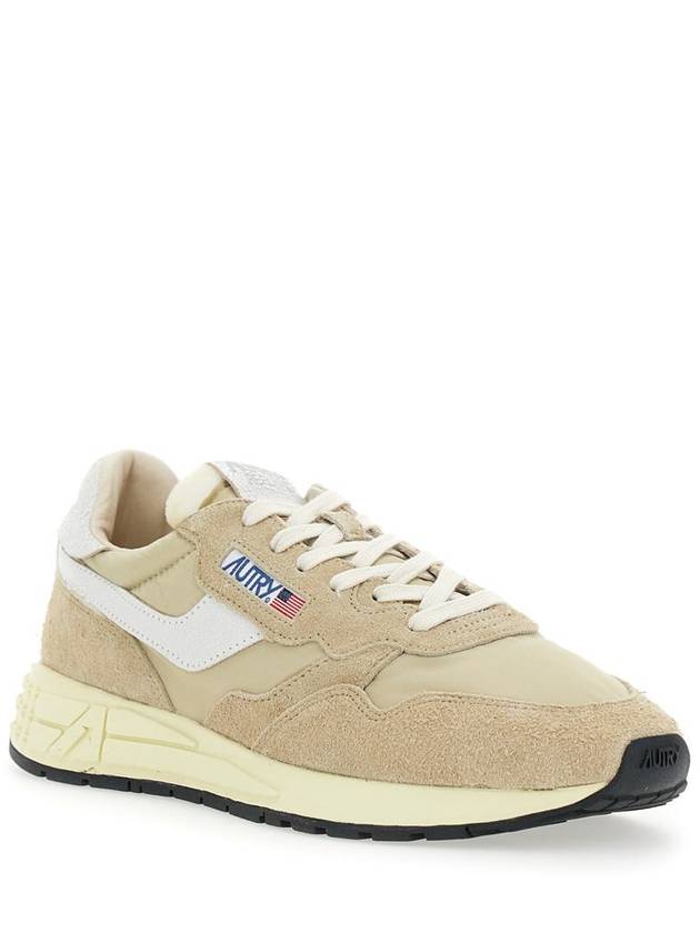 'Reel Wind' Beige Low Top Sneakers With Logo Detail In Suede Man - AUTRY - BALAAN 2