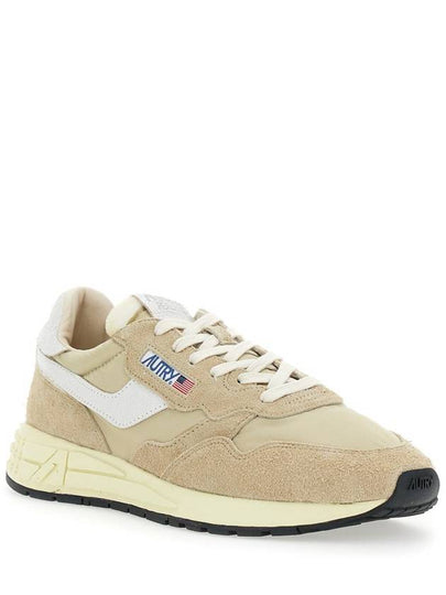 'Reel Wind' Beige Low Top Sneakers With Logo Detail In Suede Man - AUTRY - BALAAN 2