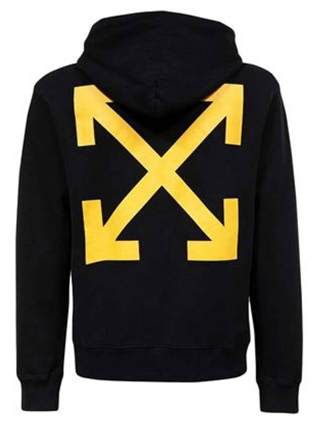 Arrow graphic slim fit hoodie OMBB097C99FLE0161001 OMBB097C99FLE016 1001 - OFF WHITE - BALAAN 3