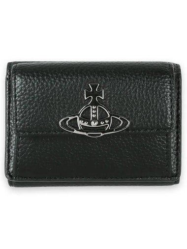 Women s ORB Logo Small Flap Bicycle Wallet Black 5115002UW S000D N403 - VIVIENNE WESTWOOD - BALAAN 1