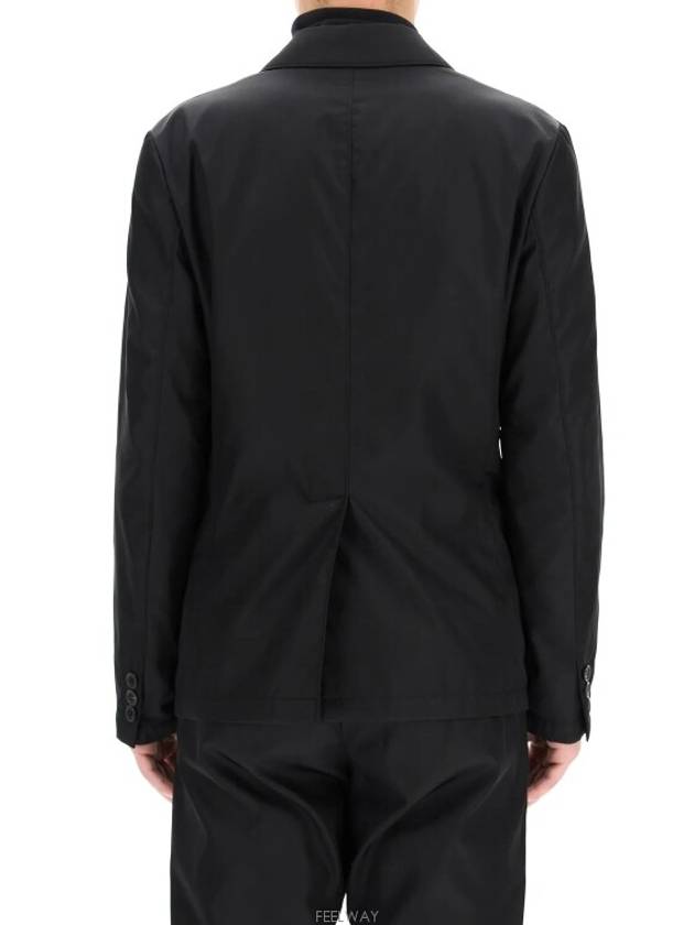 Re-Nylon Single Jacket Black - PRADA - BALAAN 4