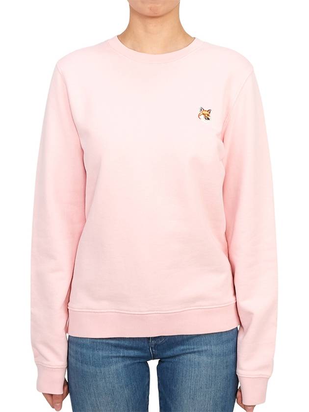 Fox Head Patch Regular Sweatshirt Pink - MAISON KITSUNE - BALAAN 2