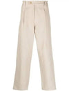 Renato Linen Cotton Straight Pants Beige - A.P.C. - BALAAN 8