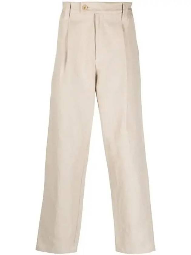 Renato Linen Cotton Straight Pants Beige - A.P.C. - BALAAN 8