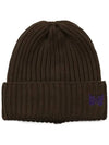 Merino Wool Watch Beanie Brown - NEEDLES - BALAAN 2