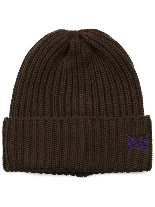 Merino Wool Watch Beanie Brown - NEEDLES - BALAAN 2