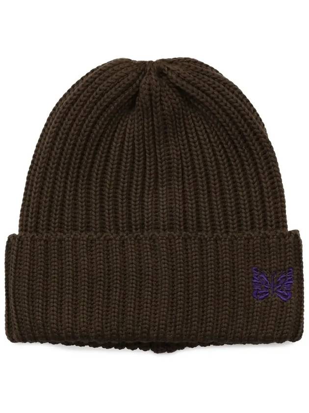 Merino Wool Watch Beanie Brown - NEEDLES - BALAAN 4