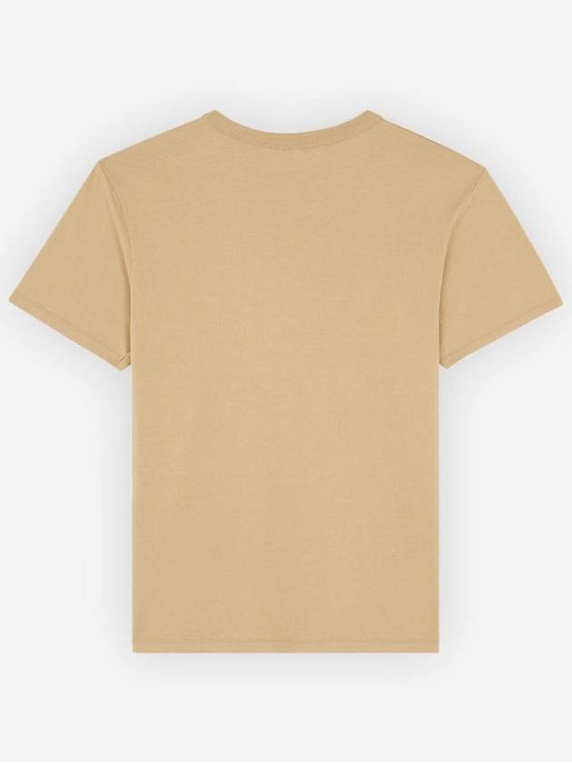 Fox Head Patch Classic Short Sleeve T-Shirt Beige - MAISON KITSUNE - BALAAN 3