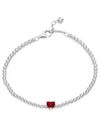 Sparkling Heart Tennis Bracelet Silver - PANDORA - BALAAN 3