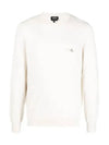 Embroidered Logo Sweatshirt Beige - A.P.C. - BALAAN 2