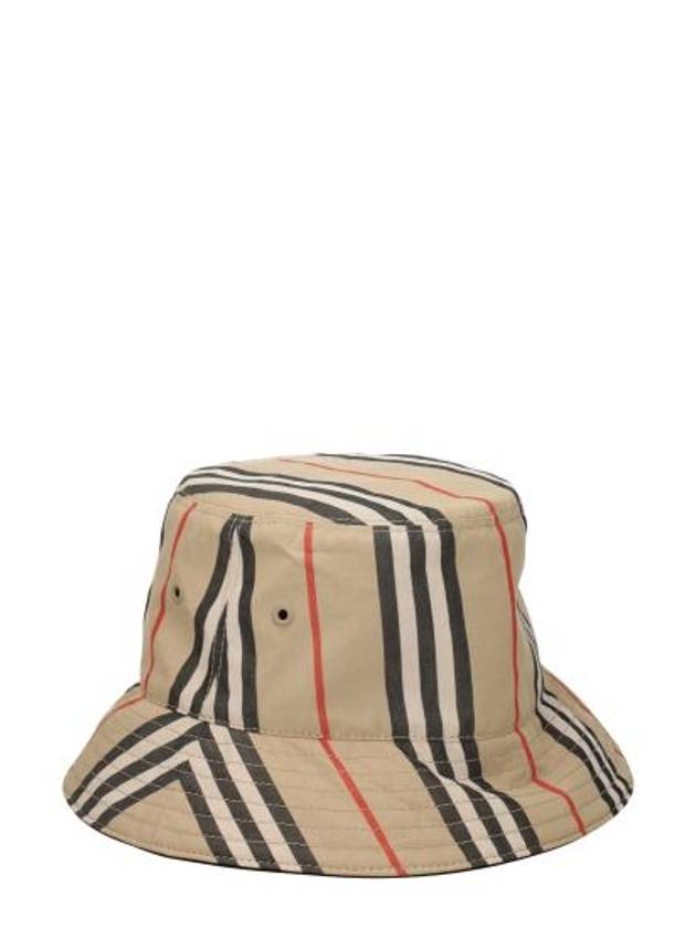 Embroidered Cotton Bucket Hat Beige - BURBERRY - BALAAN 3