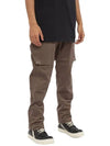 Drop Crotch Cotton Cargo Pants Brown RU02B2379 TE34 - RICK OWENS - BALAAN 1