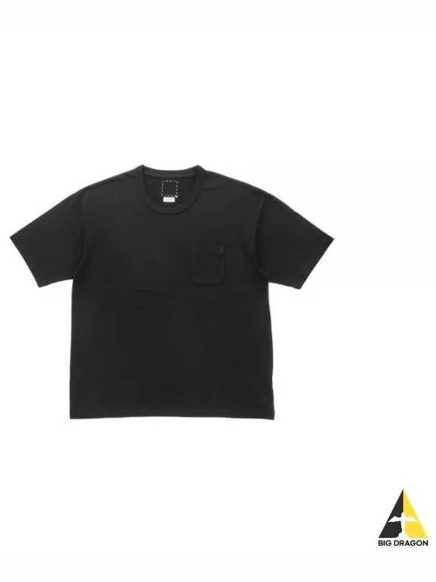 24 Cotton And Silk T shirt 0124105010008 BLACK Short Sleeve - VISVIM - BALAAN 1