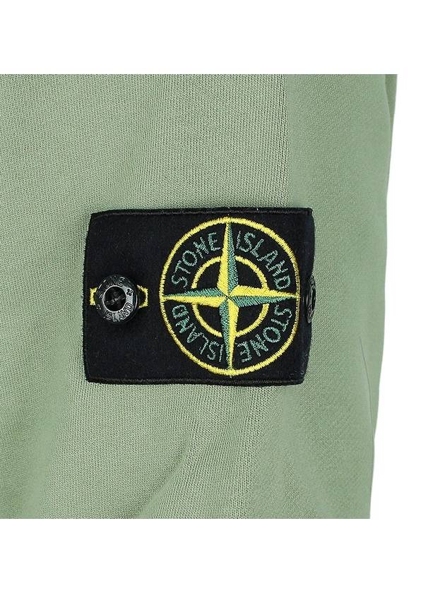 Wappen Patch Half Zip Up Sweatshirt Green - STONE ISLAND - BALAAN 7