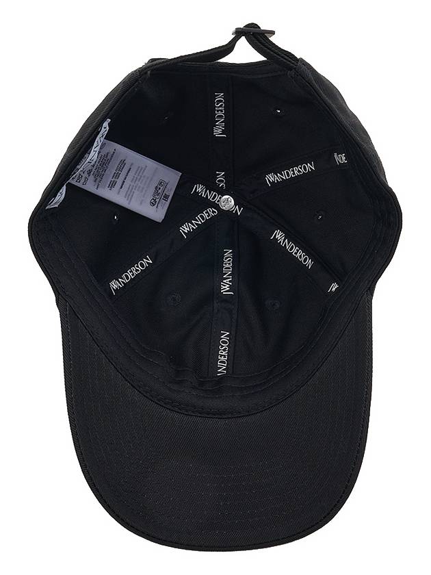 Logo Cotton Canvas Ball Cap Black - JW ANDERSON - BALAAN 6