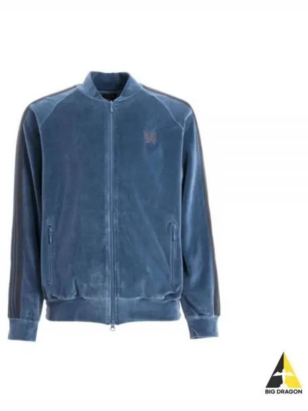 NS251 B Smoke Blue R C Velor Track Men s Jacket - NEEDLES - BALAAN 2