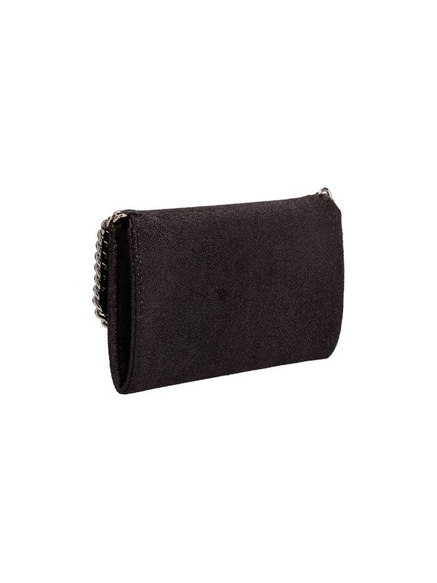 silver Falabella Continental long wallet black - STELLA MCCARTNEY - BALAAN 3