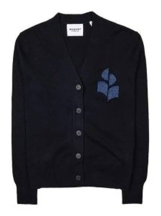 Karin Cotton Cardigan Blue Black - ISABEL MARANT - BALAAN 2