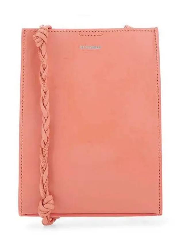 Tangle Small Leather Cross Bag Coral - JIL SANDER - BALAAN 3