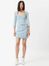 Women's Vabelia Denim H-Line Skirt Light Blue - ISABEL MARANT - BALAAN 4