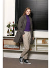 Surf clam WOOL Coat Brown herringbone Surf clam wool herringbone coat brown herringbone - VIBEREEN - BALAAN 3