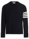 4 Bar Stripe Classic Wool Knit Top Navy - THOM BROWNE - BALAAN 2